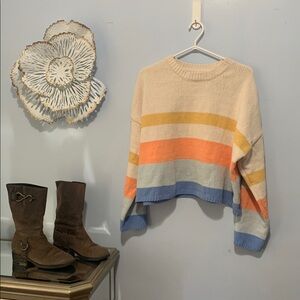 Moon And Madison pretty striped large Sweater